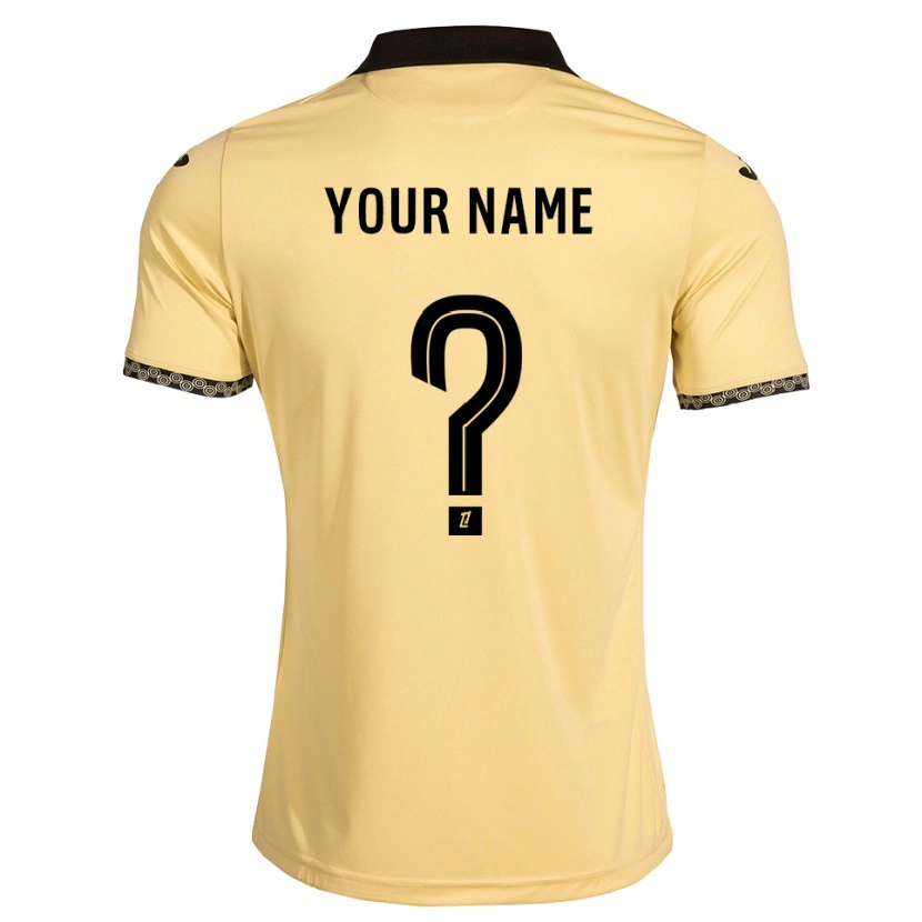 Danxen Men Your Name #0 Navajowhite Black Away Jersey 2026/27 T-Shirt