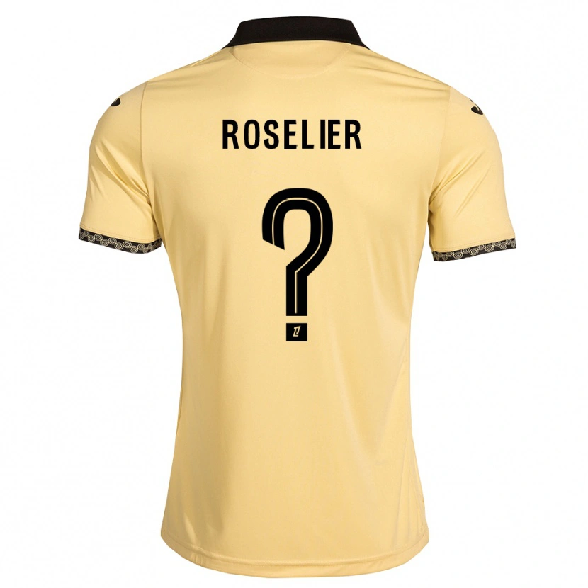 Danxen Men Nathan Roselier #0 Navajowhite Black Away Jersey 2026/27 T-Shirt