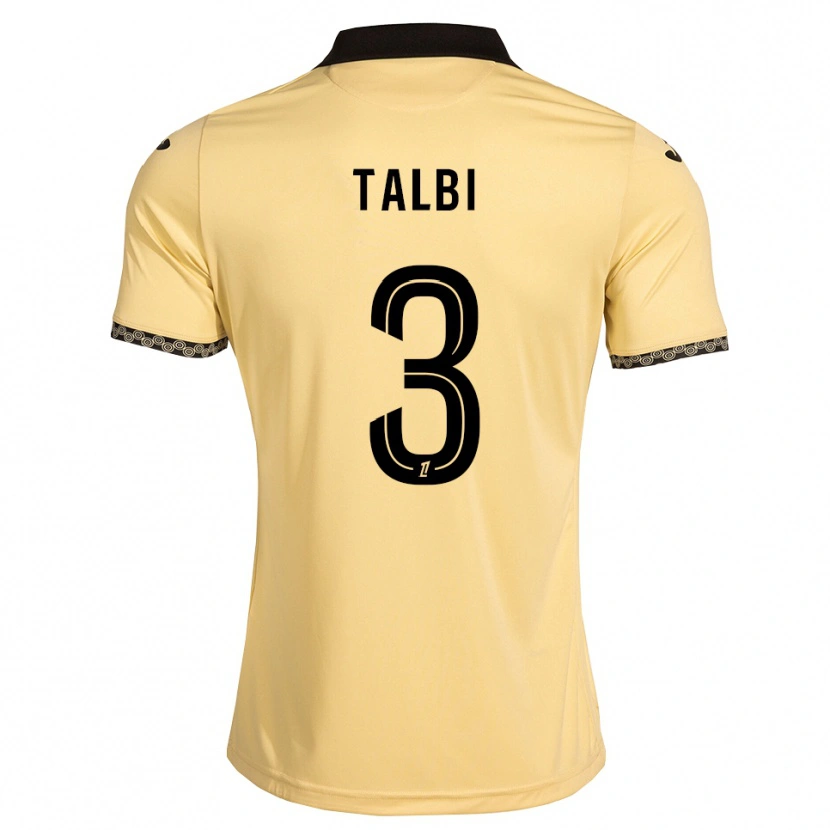 Danxen Men Montassar Talbi #3 Navajowhite Black Away Jersey 2026/27 T-Shirt