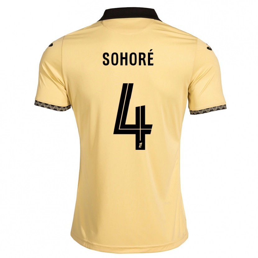 Danxen Men Seni Sohoré #4 Navajowhite Black Away Jersey 2026/27 T-Shirt