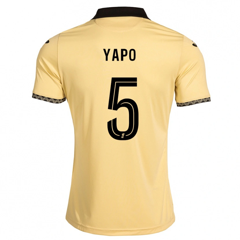 Danxen Men Ezekiel Yapo #5 Navajowhite Black Away Jersey 2026/27 T-Shirt