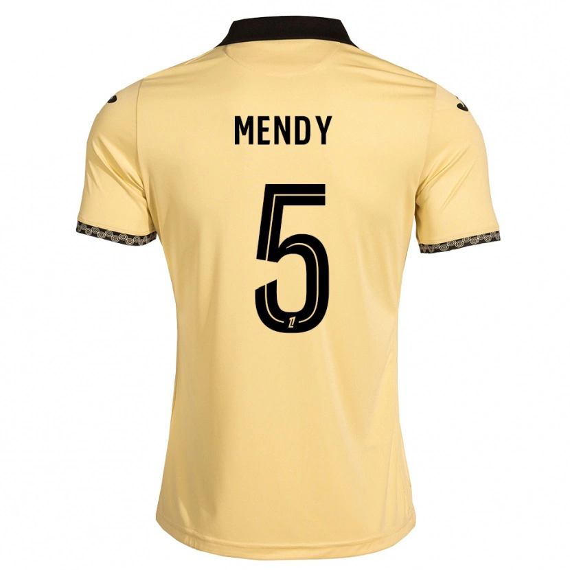 Danxen Men Benjamin Mendy #5 Navajowhite Black Away Jersey 2026/27 T-Shirt