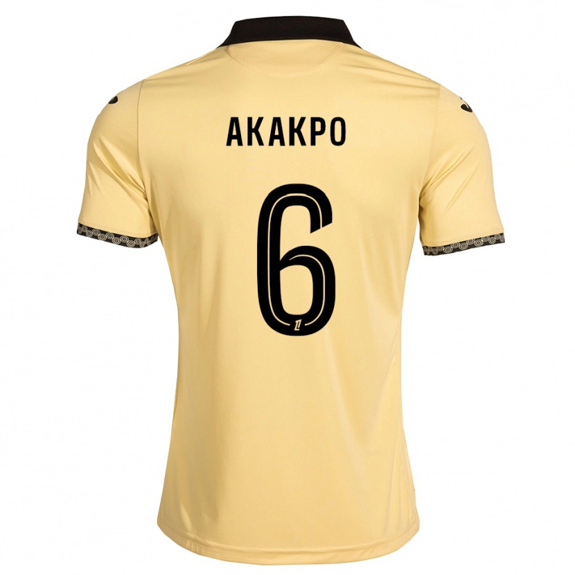 Danxen Men Izak Akakpo #6 Navajowhite Black Away Jersey 2026/27 T-Shirt