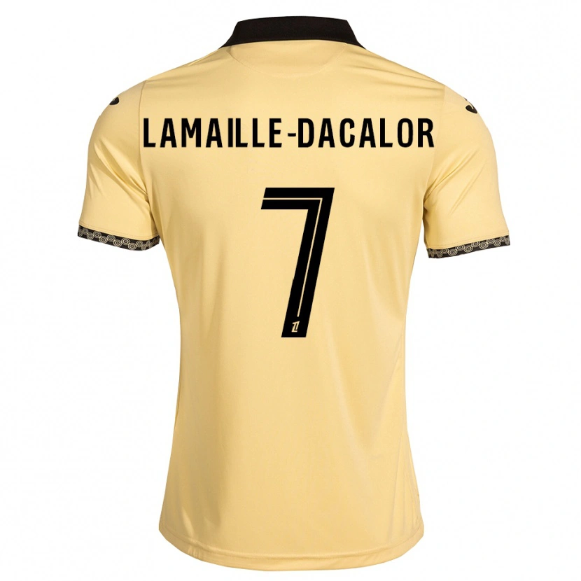 Danxen Men Olan Lamaille-Dacalor #7 Navajowhite Black Away Jersey 2026/27 T-Shirt