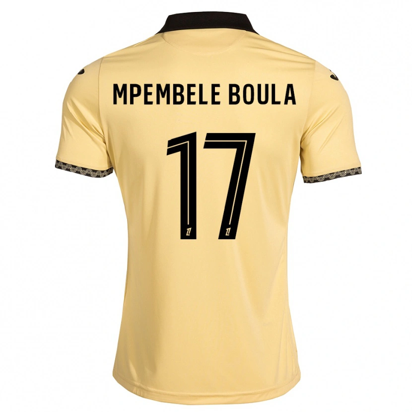 Danxen Men Exaucé Mpembele Boula #17 Navajowhite Black Away Jersey 2026/27 T-Shirt
