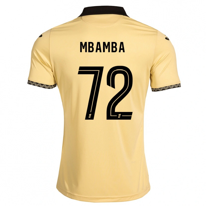 Danxen Men Noah Mbamba #72 Navajowhite Black Away Jersey 2026/27 T-Shirt