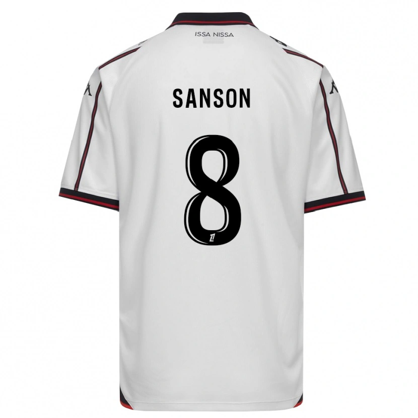 Danxen Men Morgan Sanson #8 Black White Away Jersey 2026/27 T-Shirt