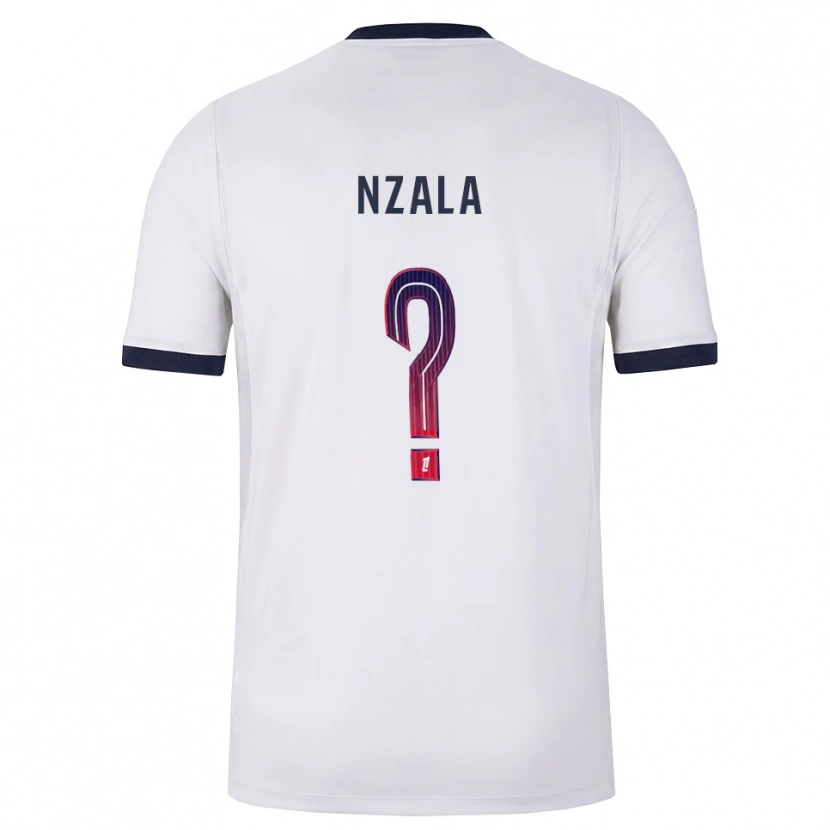 Danxen Men Emmanuel Nzala #0 White Black Red Away Jersey 2026/27 T-Shirt