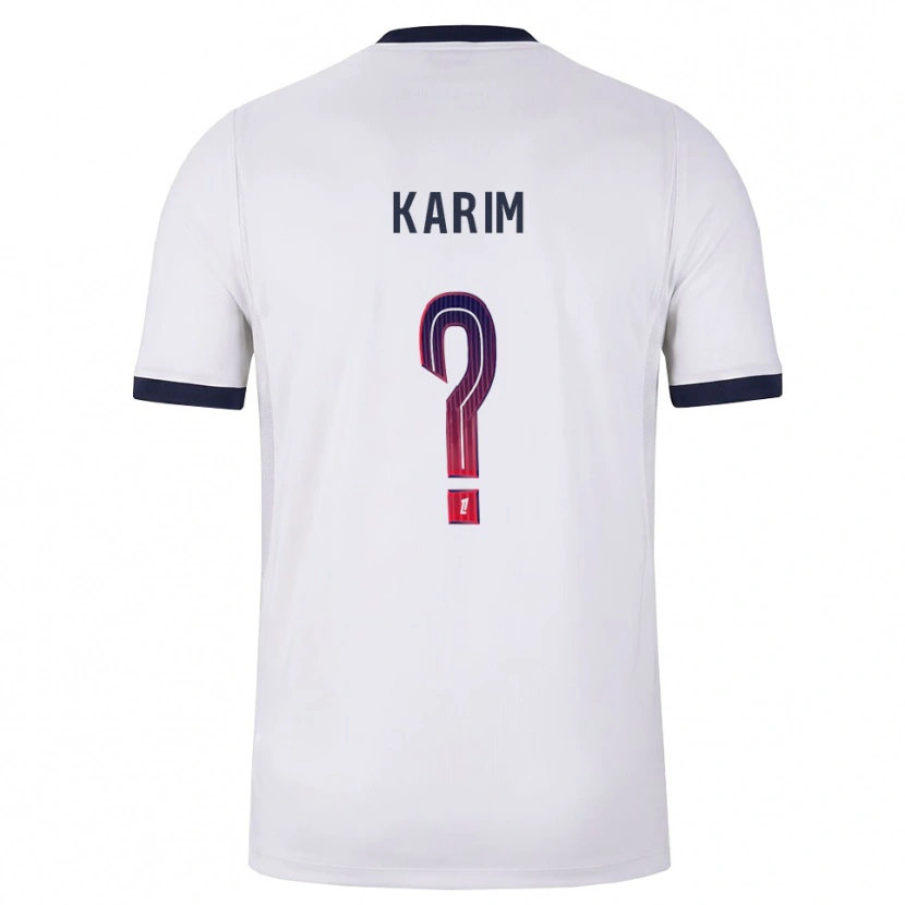 Danxen Men Élie Karim #0 White Black Red Away Jersey 2026/27 T-Shirt