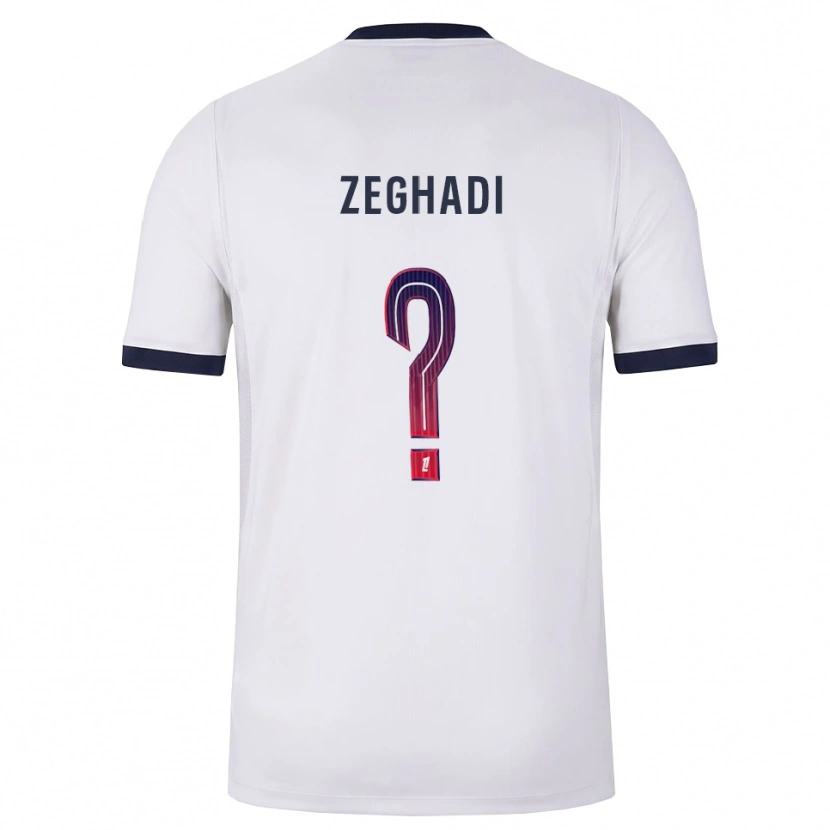Danxen Men Souleyman Zeghadi #0 White Black Red Away Jersey 2026/27 T-Shirt