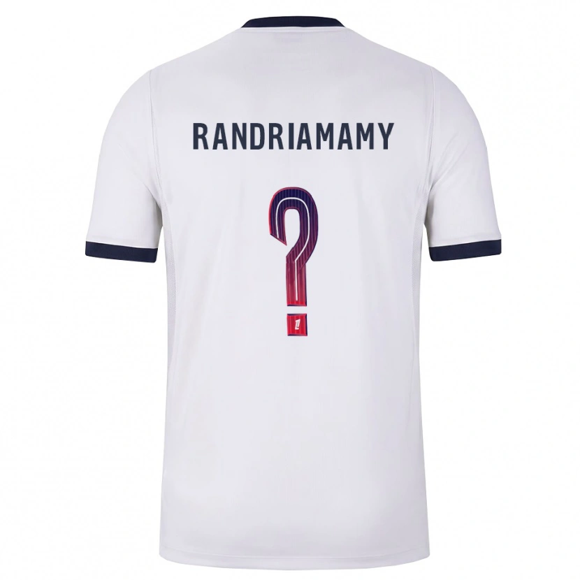 Danxen Men Mathyas Randriamamy #0 White Black Red Away Jersey 2026/27 T-Shirt