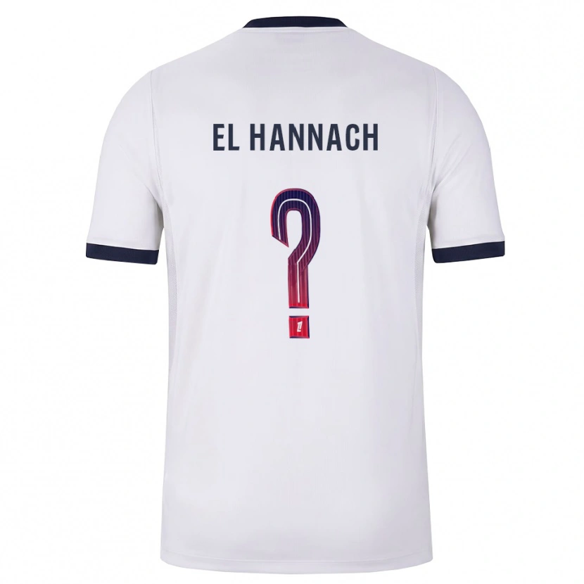 Danxen Men Younes El Hannach #0 White Black Red Away Jersey 2026/27 T-Shirt