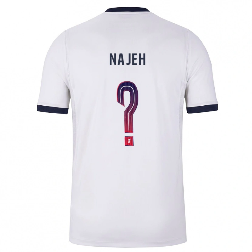 Danxen Men Kais Najeh #0 White Black Red Away Jersey 2026/27 T-Shirt