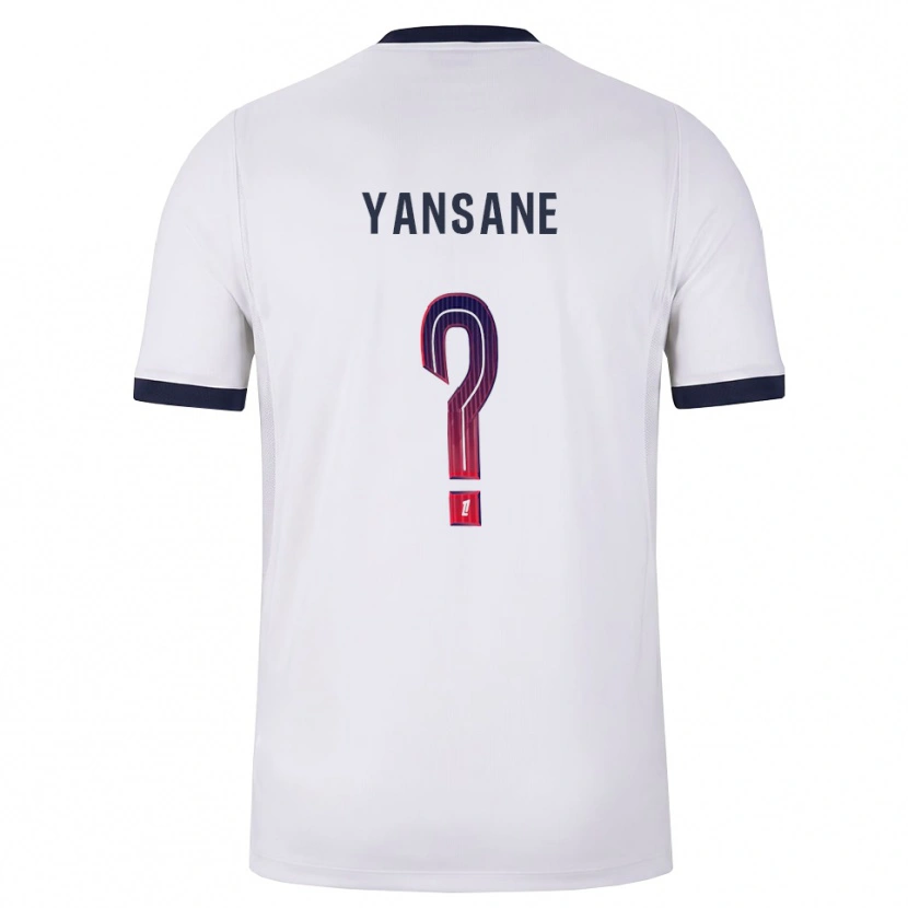 Danxen Men Sekou Yansane #0 White Black Red Away Jersey 2026/27 T-Shirt