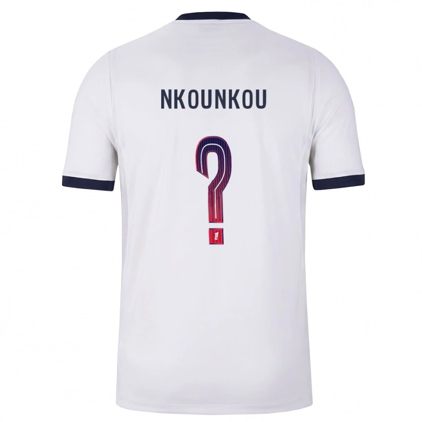 Danxen Men Desthy Nkounkou #0 White Black Red Away Jersey 2026/27 T-Shirt