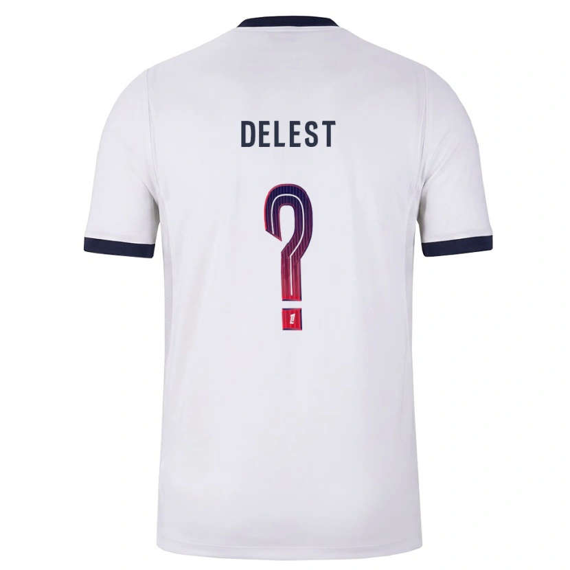 Danxen Men Shadyl Delest #0 White Black Red Away Jersey 2026/27 T-Shirt