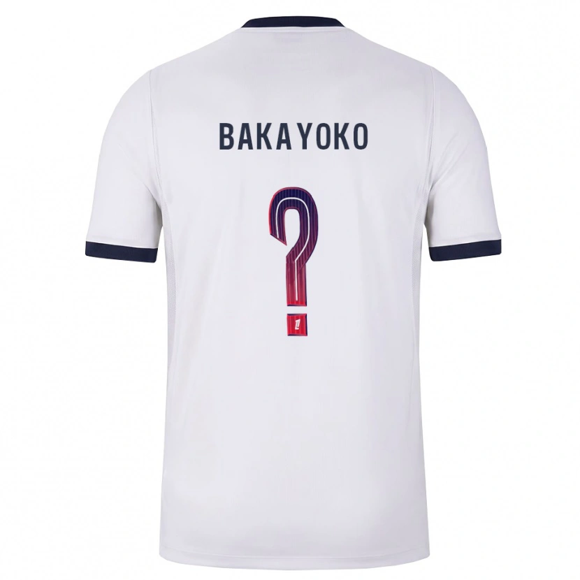 Danxen Men Ibrahim Bakayoko #0 White Black Red Away Jersey 2026/27 T-Shirt