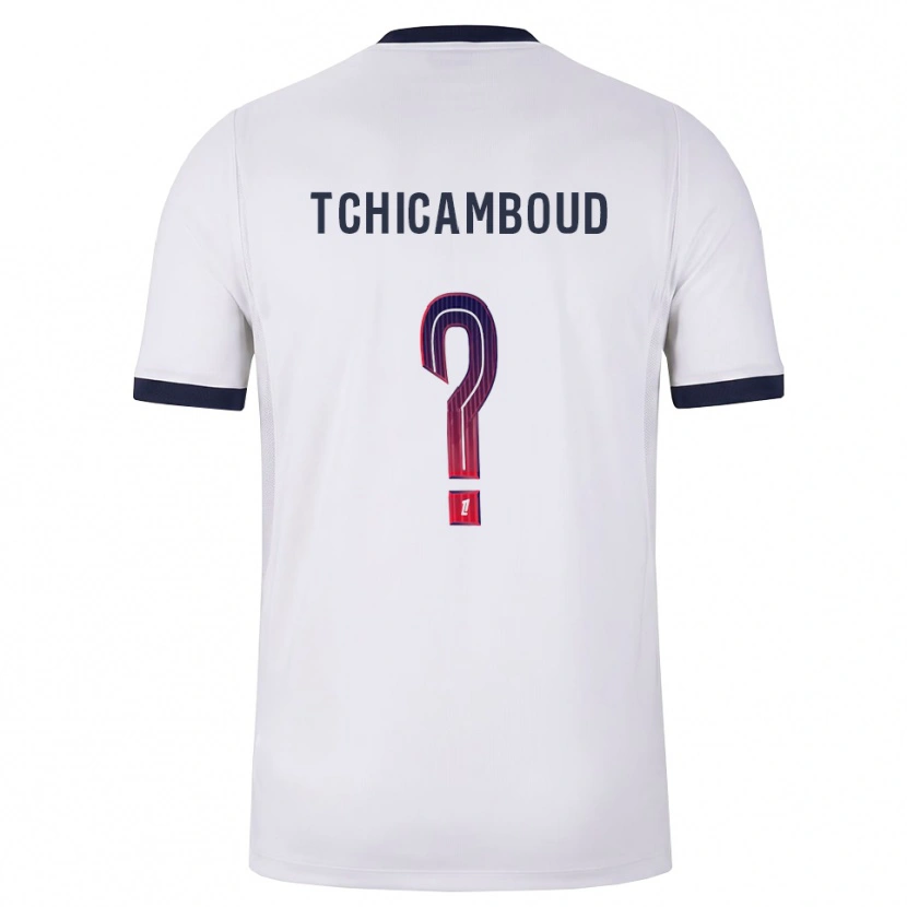 Danxen Men Queyrell Tchicamboud #0 White Black Red Away Jersey 2026/27 T-Shirt