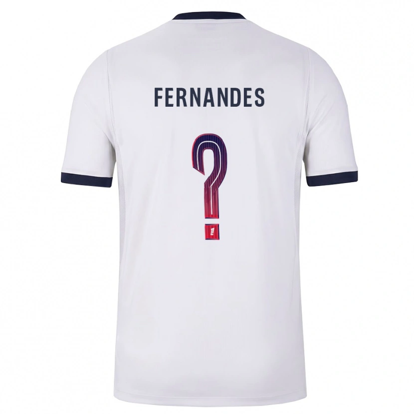 Danxen Men Rafael Fernandes #0 White Black Red Away Jersey 2026/27 T-Shirt