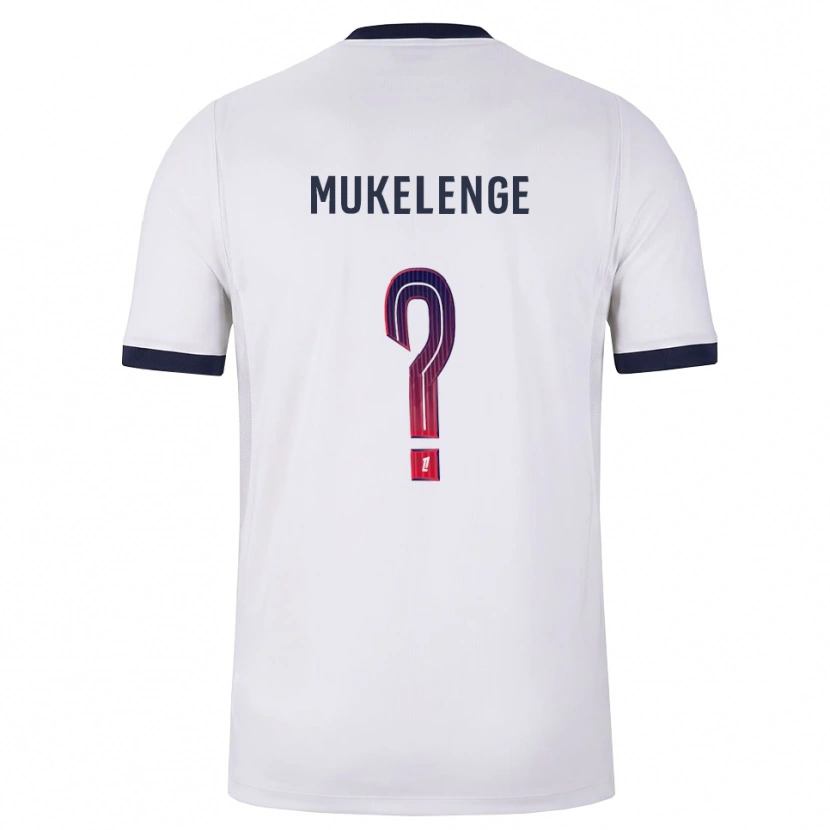 Danxen Men Christ Mukelenge #0 White Black Red Away Jersey 2026/27 T-Shirt