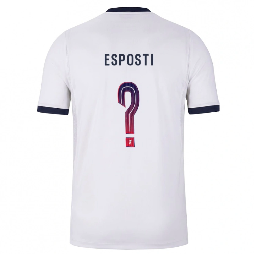 Danxen Men Ines Degli Esposti #0 White Black Red Away Jersey 2026/27 T-Shirt