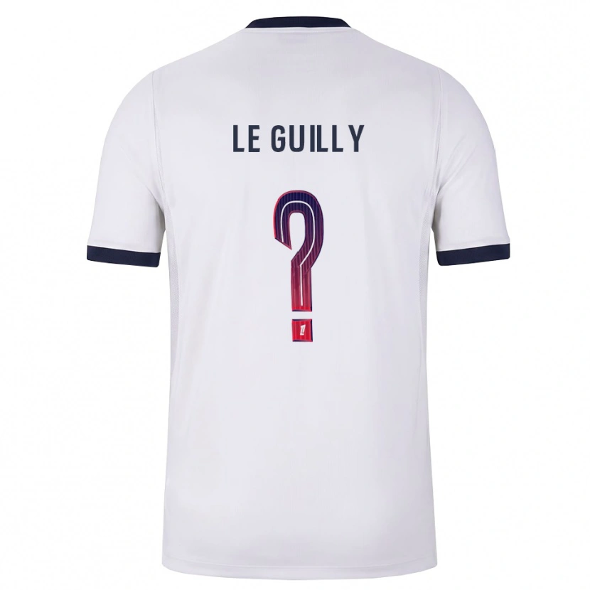 Danxen Men Eden Le Guilly #0 White Black Red Away Jersey 2026/27 T-Shirt