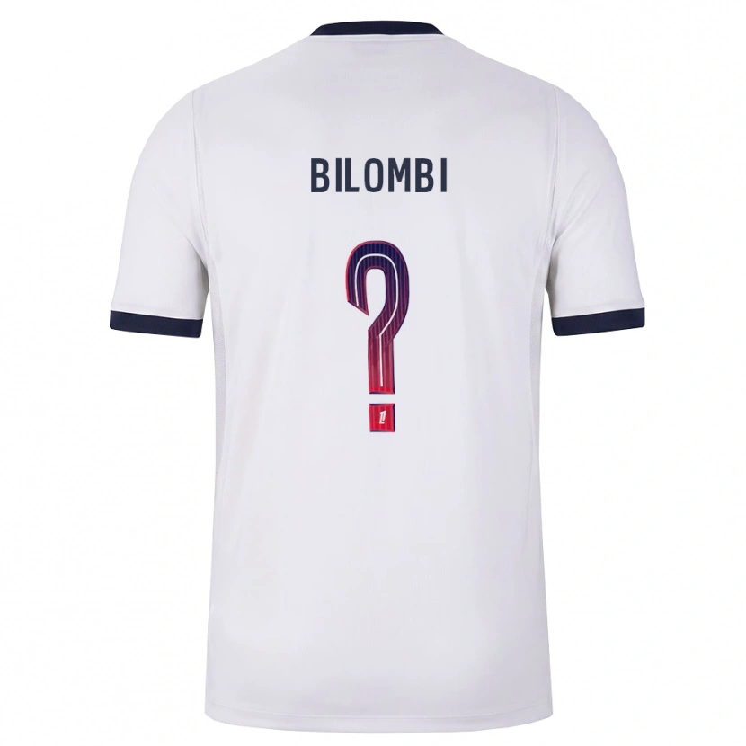 Danxen Men Landryna Lushimba Bilombi #0 White Black Red Away Jersey 2026/27 T-Shirt