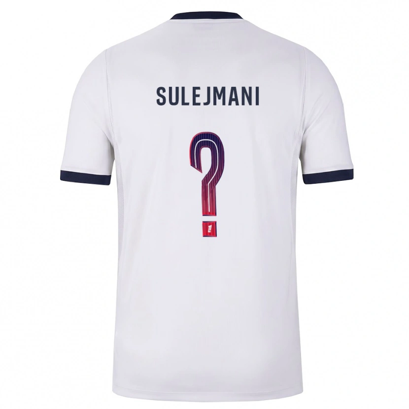 Danxen Men Lora Sulejmani #0 White Black Red Away Jersey 2026/27 T-Shirt