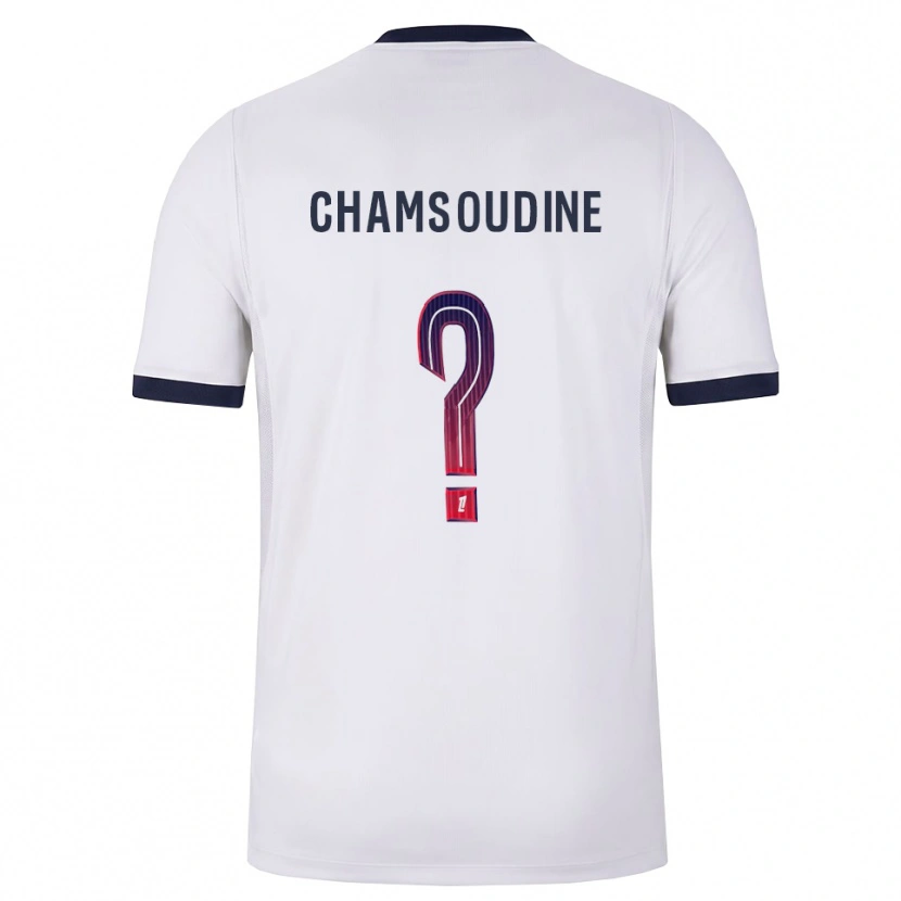 Danxen Men Hanna'a Chamsoudine #0 White Black Red Away Jersey 2026/27 T-Shirt