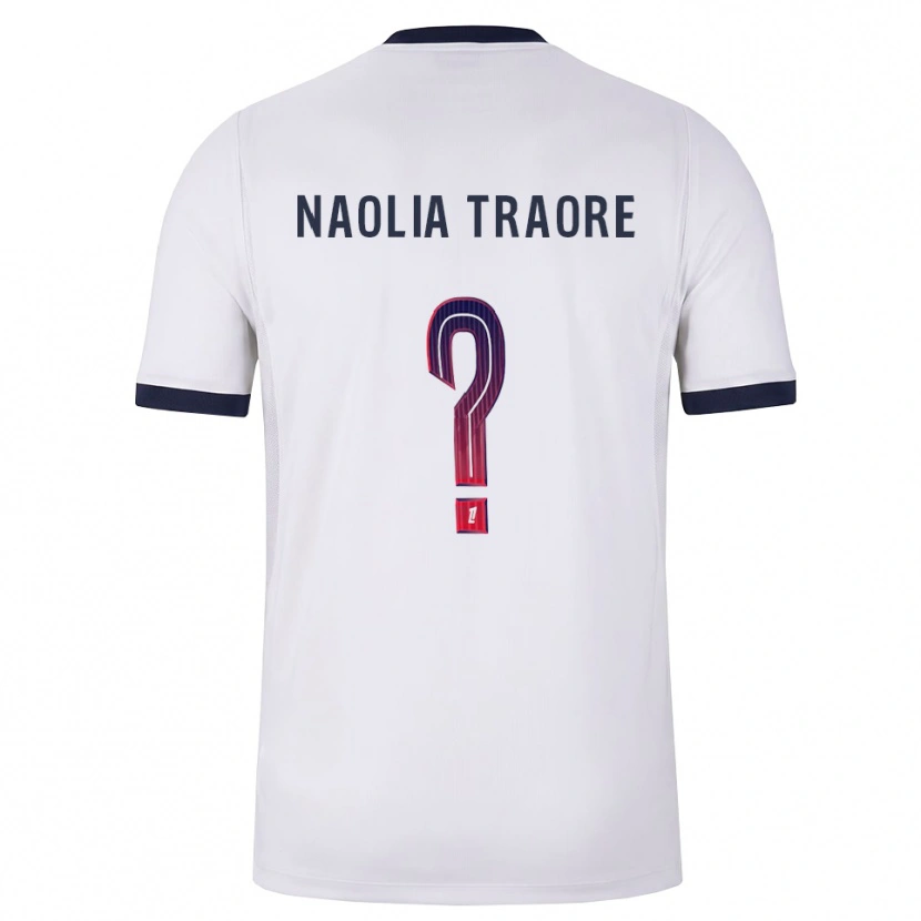 Danxen Men Naolia Traore #0 White Black Red Away Jersey 2026/27 T-Shirt