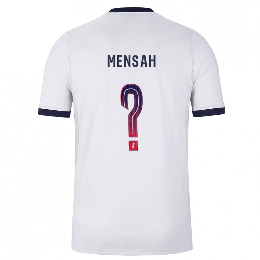 Danxen Men Isaac Mensah #0 White Black Red Away Jersey 2026/27 T-Shirt