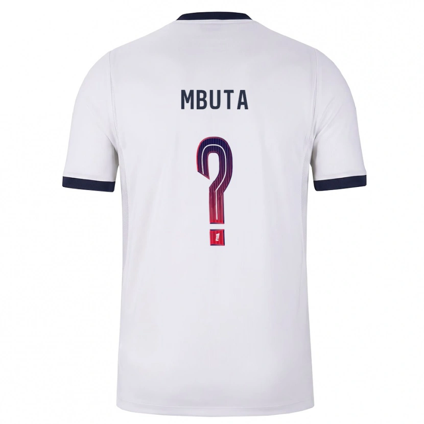 Danxen Men Bradley Mbuta #0 White Black Red Away Jersey 2026/27 T-Shirt