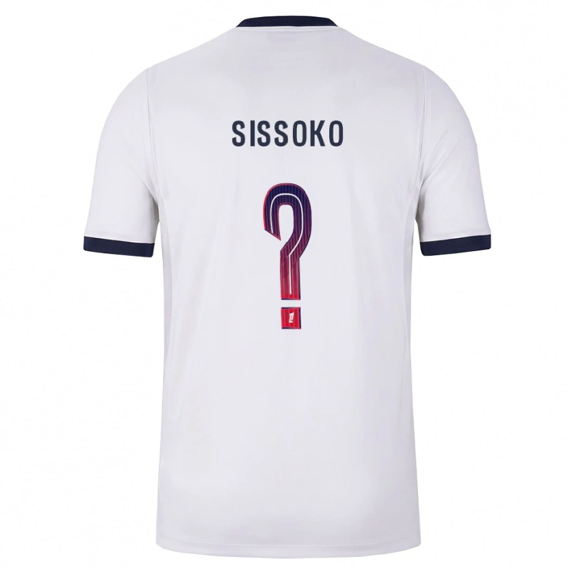 Danxen Men Nassiama Sissoko #0 White Black Red Away Jersey 2026/27 T-Shirt