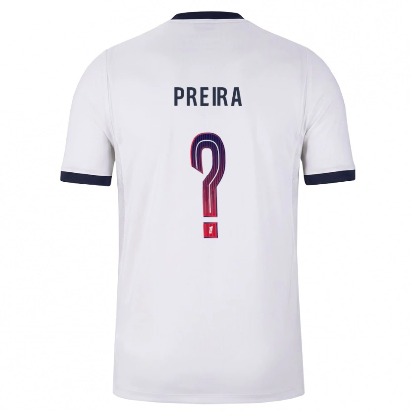 Danxen Men Bruno Preira #0 White Black Red Away Jersey 2026/27 T-Shirt