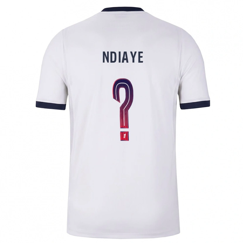 Danxen Men Moctar Ndiaye #0 White Black Red Away Jersey 2026/27 T-Shirt