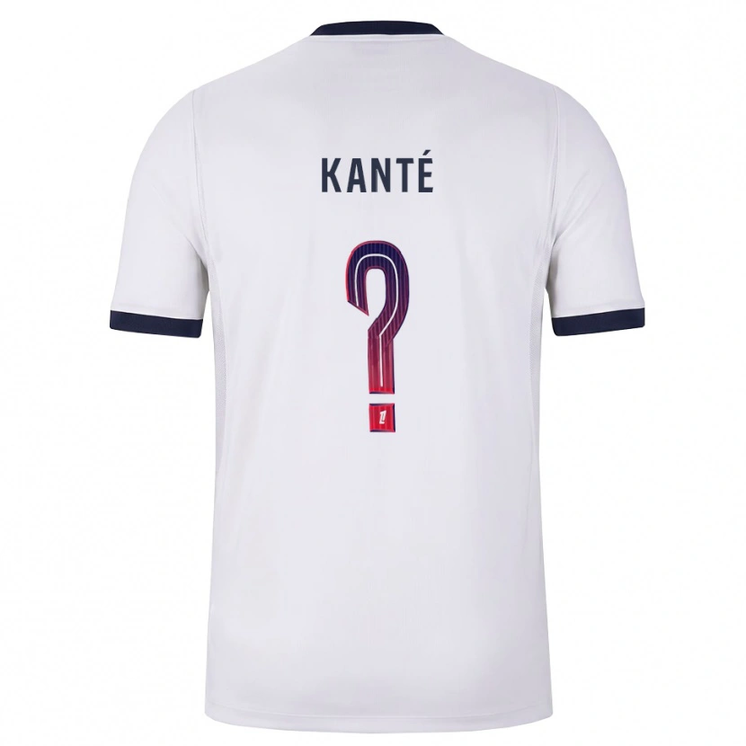 Danxen Men Nahil Kanté #0 White Black Red Away Jersey 2026/27 T-Shirt