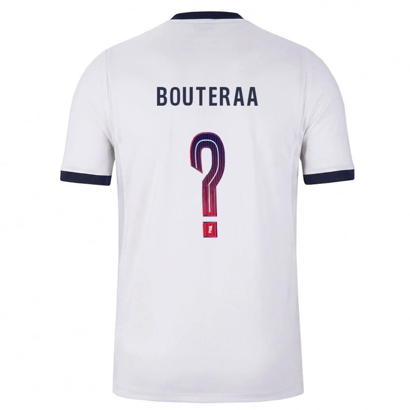 Danxen Men Sofiane Bouteraa #0 White Black Red Away Jersey 2026/27 T-Shirt