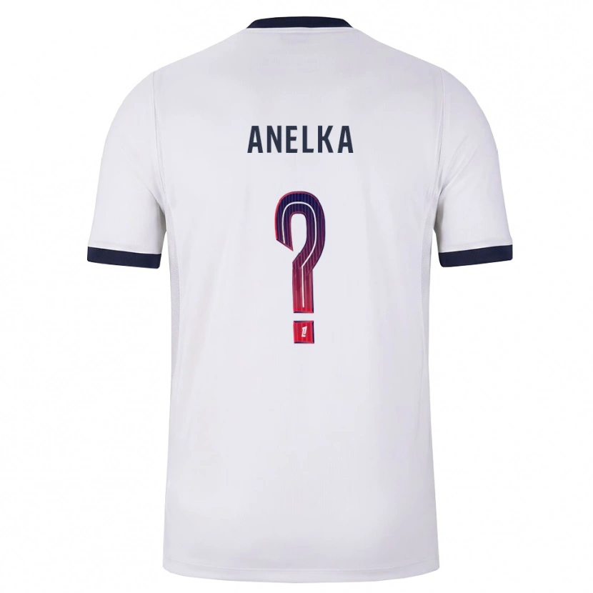 Danxen Men Kaïs Anelka #0 White Black Red Away Jersey 2026/27 T-Shirt
