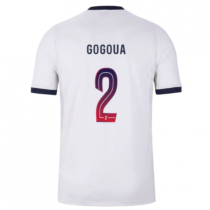 Danxen Men Valentin Gogoua #2 White Black Red Away Jersey 2026/27 T-Shirt