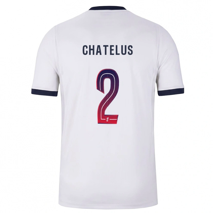 Danxen Men Kelhyan Chatelus #2 White Black Red Away Jersey 2026/27 T-Shirt