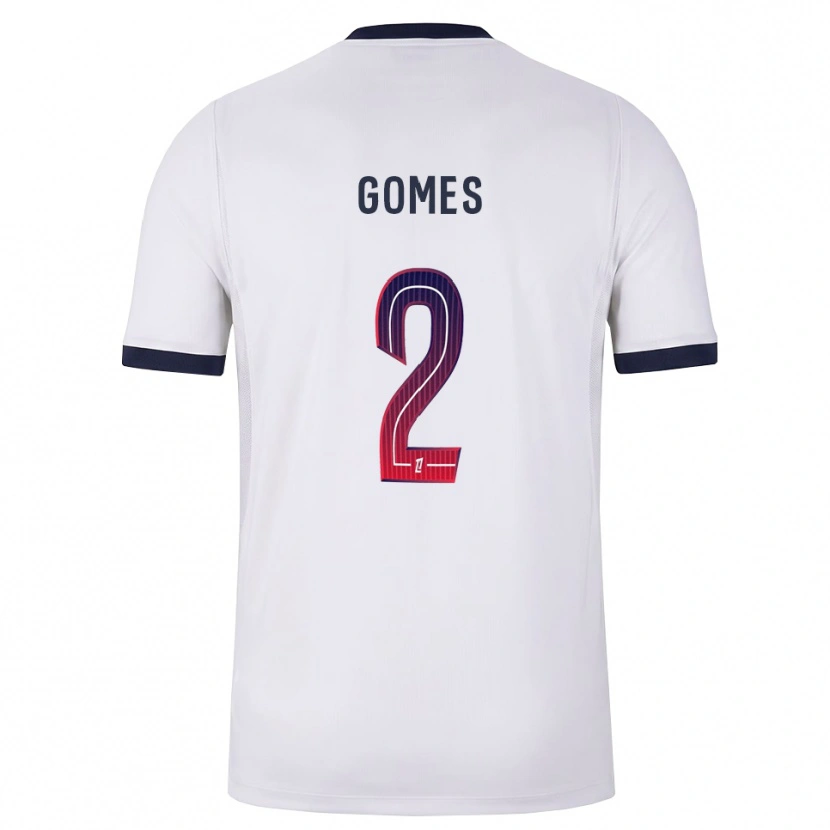 Danxen Men Nicolas Gomes #2 White Black Red Away Jersey 2026/27 T-Shirt