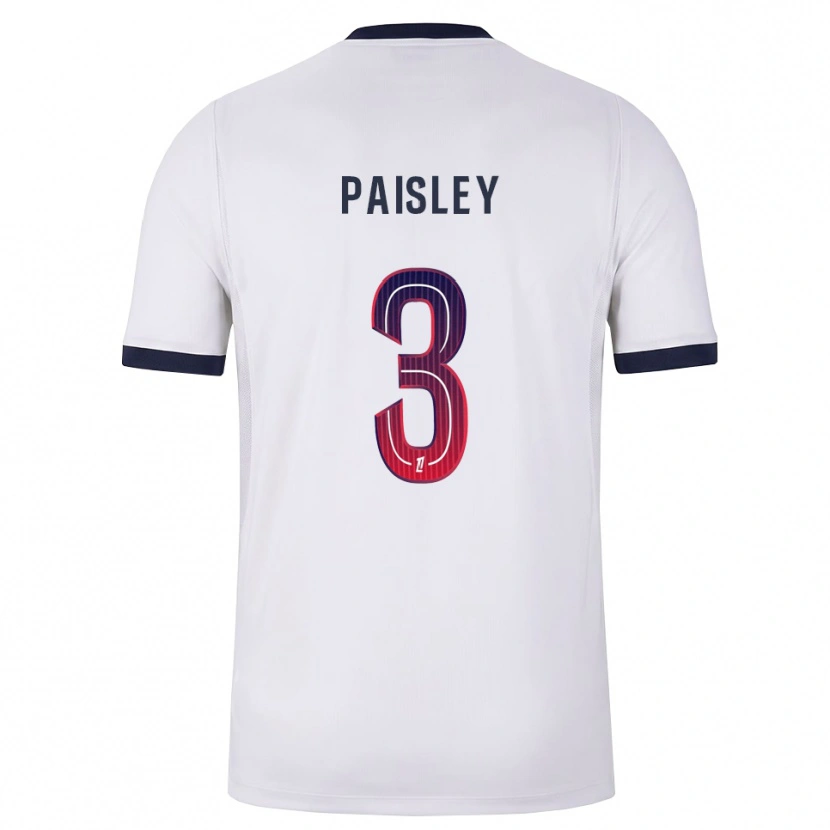 Danxen Men Jarell Paisley #3 White Black Red Away Jersey 2026/27 T-Shirt