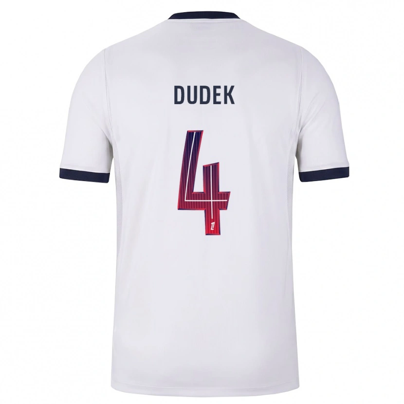 Danxen Men Paulina Dudek #4 White Black Red Away Jersey 2026/27 T-Shirt