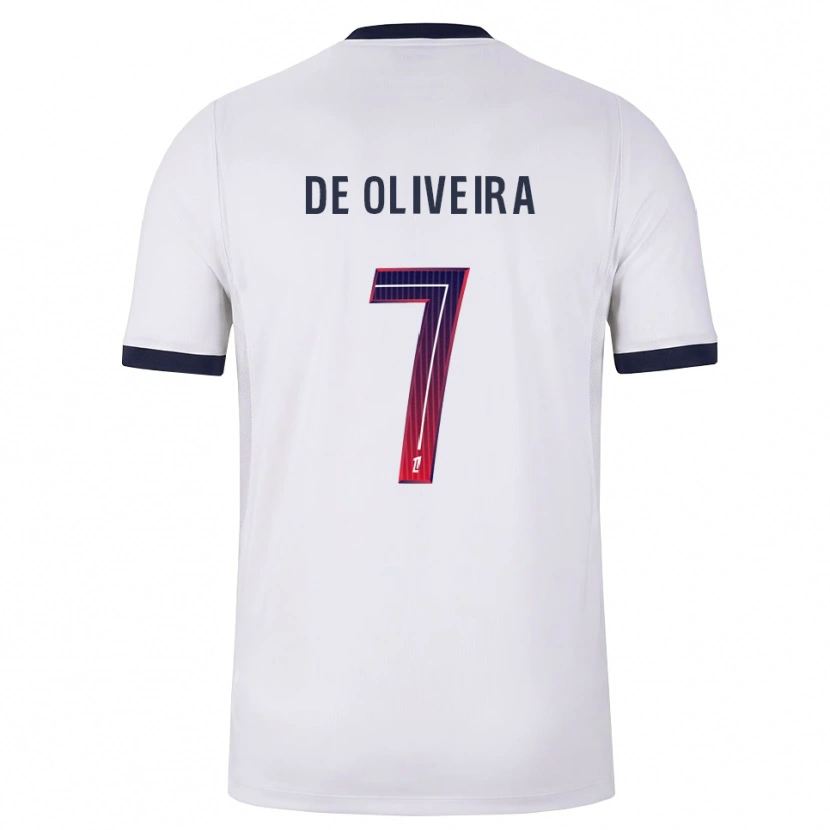 Danxen Men Mathieu De Oliveira #7 White Black Red Away Jersey 2026/27 T-Shirt