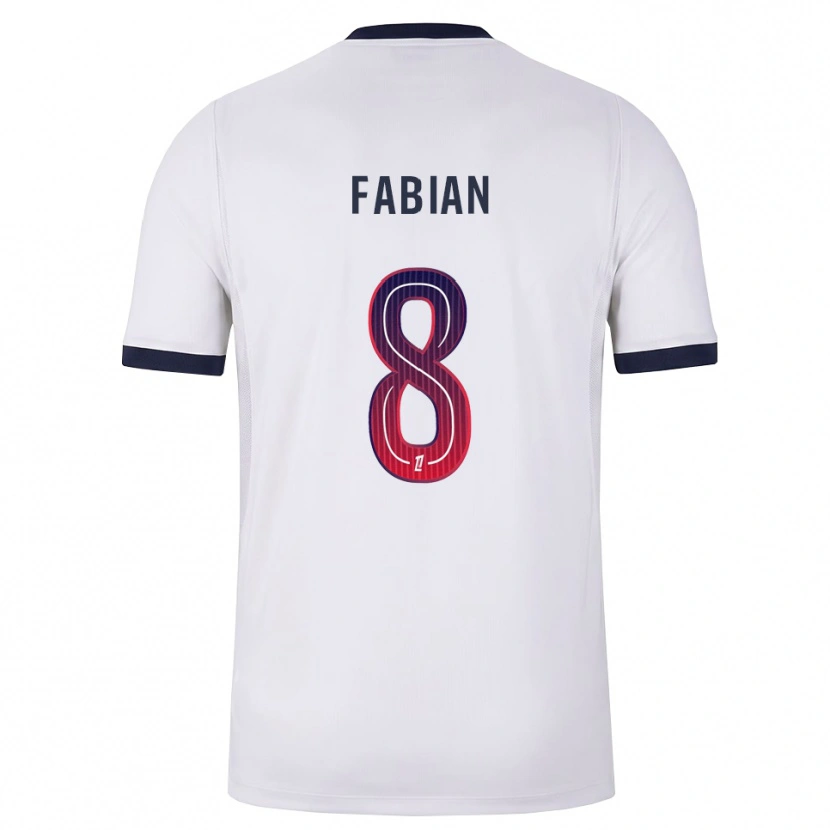 Danxen Men Fabián Ruiz #8 White Black Red Away Jersey 2026/27 T-Shirt
