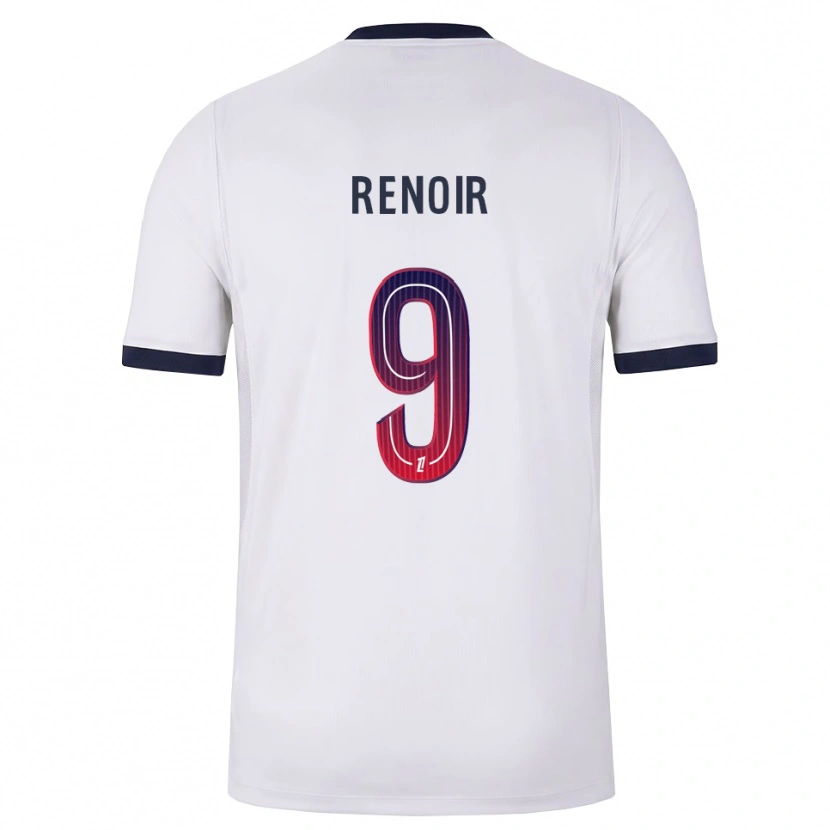 Danxen Men Eddrick Renoir #9 White Black Red Away Jersey 2026/27 T-Shirt