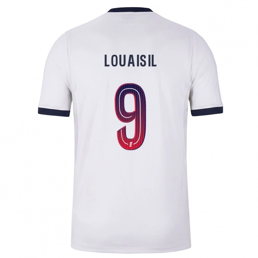 Danxen Men Kévin Louaisil #9 White Black Red Away Jersey 2026/27 T-Shirt
