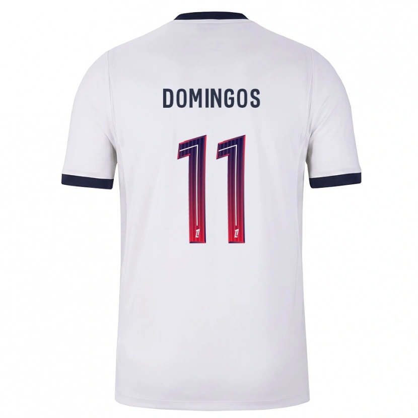 Danxen Men Fabio Domingos #11 White Black Red Away Jersey 2026/27 T-Shirt