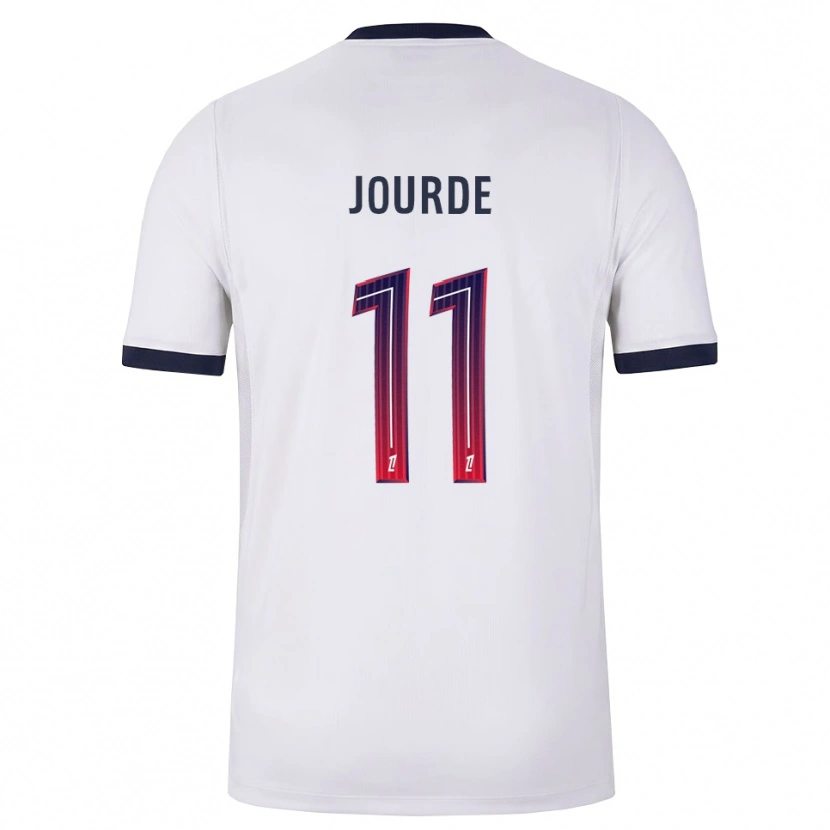 Danxen Men Florianne Jourde #11 White Black Red Away Jersey 2026/27 T-Shirt
