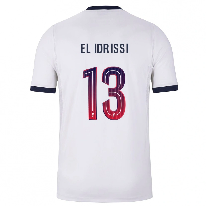 Danxen Men Mohamed-Amine El Idrissi #13 White Black Red Away Jersey 2026/27 T-Shirt